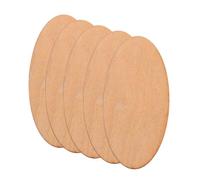 HIAKDOFT 60pièces Lot De Bois Découpées Ovales Pour Décoration Intérieur Et Bricolage Artisanal