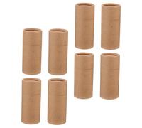 HIAKDOFT 8 pièces Boîtes Cylindriques Papier Kraft Boîte Emballage Réutilisable pour Bouteilles Huiles Essentielles Rangement Pratique pour Thé Encens et Petits Objets