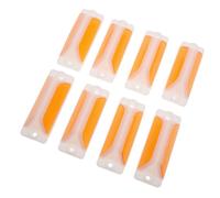 HIAKDOFT 8 Pièces Lot de Marqueurs Réfléchissants Plastique Haute Visibilité pour Sécurité Routière Bornes Inductrices pour Autoroute Parking et Bord de Route Résistants Aux Intempéries