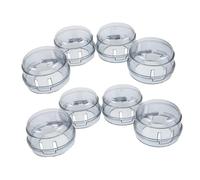 HIAKDOFT 8 Pièces Protège Boutons Cuisinière Gaz Transparent Sécurisés Garçon Fille Protection Manettes Brûleur Four Huile