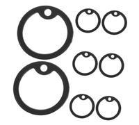 HIAKDOFT 8 pièces Silicone Dog Tag Protectors Flexible Rubber Silencers for Dog Collar Noise Reduction and Edge Protection for Pet Id Tags