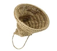 HIAKDOFT Abat-Jour en Corde de Jute Tissé Main Forme Chapeau de Magicien Petit Modèle 28X26X26 CM Abat-Jour Suspendu Rustique Bohème pour Salon Chambre Salle à Manger