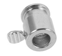 HIAKDOFT Accessoire De Fixation pour Tige De Rôtisserie Et Support De Broche pour Barbecue Gaz, Butée De Broche en Fer Chromé Compatible Grill Électrique, Pièce Unique pour Cuisson Uniforme Et Stable