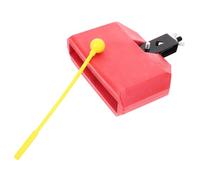 HIAKDOFT Accessoire Percussion Bloc Latin Plastique Rouge Instrument Portable pour Batterie et Naturel et Facile à Installer Compatible Support