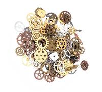 HIAKDOFT Accessoires de Bricolage Steampunk Engrenages Mix Couleur pour Loisirs Créatifs Pack Matériel DIY Homme Femme Bijoutier Artisanat Cosplays Style Aléatoire
