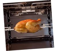 HIAKDOFT Accessoires de Fourche de Poulet frite Acier Fourchette à Griller étagère Accessoires de rôtis IA brochette tournant Grillage fourchettes à Poulet rôtissoire