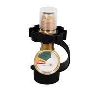 HIAKDOFT Adaptateur de Propane Fileté Gaz Naturel pour Barbecue, Raccord Réducteur Robuste en Métal, Compatible Bouteilles Nord-américaines, Sécurité Arrêt Automatique Intégrée, Usage Extérieur Jardin