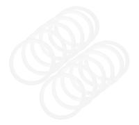 HIAKDOFT Anneaux Attrape-Rêves Blancs 5 CM Kit Macramé 50 Pièces Cercles Ronds en Plastique Solide pour Décoration DIY Loisirs Créatifs Fabrication D’Attrape-Rêves et Couronnes