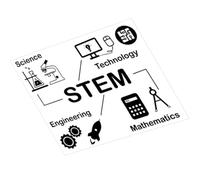 HIAKDOFT Autocollant Mural Scientifique Éducatif PVC Autocollant sans Résidu pour Chambre et Adolescents Décor de Mur Lisse Facile à Poser Thème Chimie et Calcul Scientifique