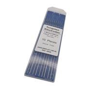 HIAKDOFT Baguette de Soudage Tig en Tungstène Wt20 Cérium 1,6 Mm X 150 Mm, Électrode Pure Wp, Finition Rectifiée, Poteau Électrique pour Soudage Acier Inoxydable et Carbone