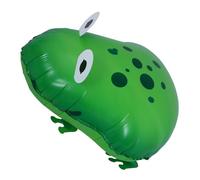 HIAKDOFT Ballon Grenouille Mobile en Aluminium Métallisé Ballon Gonflable Interactif pour Fête d'Anniversaire Garçon et Filles Décoration Thème Animaux Portable et Facile à Gonfler