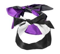 HIAKDOFT Bandeaux Yeux En Satin 2 Pcs Noir Violet Noir Blanc, Cache-yeux Léger Et, Confortable Sangle Élastique Réglable, Pour Dormir, Voyage, Sieste, Contemplation