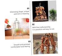 HIAKDOFT Barbecue Acier Inoxydable avec Crochet Support Suspendu pour Brochettes Rack de Grillage Durable et Pratique pour Barbecue