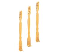 HIAKDOFT Bâton de Massage en Bois Lot de 3 Rouleau de Massage Dorsal Portatif Gratte-Dos Manuel pour Épaules et Cou Corporel Naturel Usage Maison et Voyage