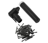 HIAKDOFT Batteur Électrique pour Pigments Artistiques Noir, Agitateur de Couleur Portable 50 Bâtons Inclus, Mélangeur de Peinture pour Résine Époxy, Outil Précis pour Arts et Réutilisable