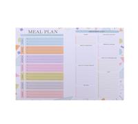 HIAKDOFT Bloc-notes Magnétique Hebdomadaire B5 pour Planification des Repas et Liste de Courses, 52 Feuilles Papier, Calendrier Aimanté pour Réfrigérateur, Organiseur Pratique Cuisine
