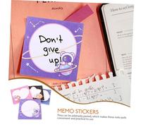 HIAKDOFT Blocs Notes Adhésifs Cartoon Autocollants Mémo Portable pour Bureau et École Cahiers Mélangés avec Forte Adhérence pour Listes et Rappels