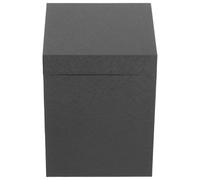 HIAKDOFT Boîte à Bijoux Coffret Présent 155X155X205 MM avec Couvercle Gris Emballage pour Roses Stabilisées Boîte à Dragées Décorative pour Mariage Anniversaire et Saint-Valentin