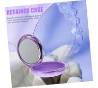 HIAKDOFT Boîte à Dentier Portable Étanche Boîte de Rangement pour Appareil Dentaire et Protège Dents Compacte et Multifonction pour Soins Bucco Dentaires