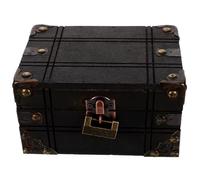 HIAKDOFT Boîte à Trésor Vintage Robuste Coffret de Rangement Bijoux Rétro Boîte de Collection Décorative pour Accessoires et Objets Précieux pour Films et Usage Quotidien