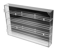 HIAKDOFT Boîte de Rangement Murale Acrylique pour Couteaux Organisateur Compact Multi-couches Présentoir de Collection Transparent pour Cuisine Protection des Lames et Affichage Pratique