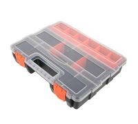 HIAKDOFT Boîte de Rangement Plastique Compartimentée Portable Organiseur de Petites et Vis Boîte Compacte et Légère pour Atelier et Bricolage