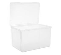 HIAKDOFT Boîte De Rangement Transparente pour CD Et DVD Boîte De Rangement pour Disques Bandes Dessinées Albums Et Films pour Usage Domestique