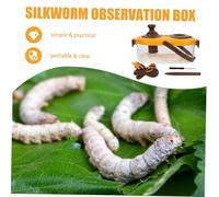 HIAKDOFT Boîte Observation Insectes avec Loupe et Lumière LED Kit Éducatif pour Garçon Fille Outil Exploration Nature Intérieur et Extérieur Grossissement Double Coffret Pédagogique pour