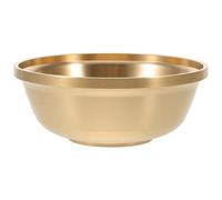 HIAKDOFT Bol en Laiton 9 CM Motif Trois Phases Lunaires - Bol Décoratif pour Offrandes Rituelles Coupe à Prières en Cuivre pour Temple et Décoration Spirituelle