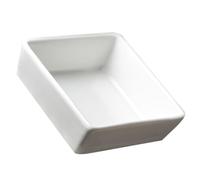 HIAKDOFT Bol Trempette Céramique Petit Format Plat Sauce Soja Compact Bol Assaisonnement Résistant Usage Familial et Restauration Design Européen Blanc