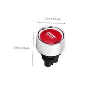 HIAKDOFT Bouton Allumage Voiture Aluminium Abs Interrupteur à Poussoir LED Rouge Démarrage Moteur Facile et Stable Installation Simple pour Moteur Origine