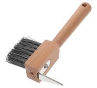 HIAKDOFT Brosse à Sabots de Cheval Bois et Inoxydable Outil de Soin Équin pour Toilettage et Réparation des Sabots Brosse Pratique pour Enlever Corne et Entretenir Talons