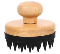 HIAKDOFT Brosse à Shampoing en Silicone Noire 1 Pièce, Masseur de Cuir Chevelu pour Gommage Exfoliant, Brosse de Soin et Nettoyage du Cuir Chevelu, Accessoire Bien-usage Quotidien