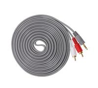 HIAKDOFT Câble Audio Haut Parleur vers Double RCA Fil de Cuivre pour Transmission Stable Adaptateur Jack Doubleur pour Connexion Simultanée Dappareils PC