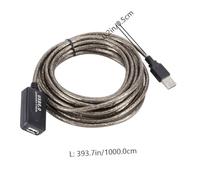 HIAKDOFT Câble de Rallonge USB avec Renforcement de Signal Prolongateur Actif pour Webcam et Adaptateur Réseau sans Fil Gaine Flexible Compatible Imprimante Souris Clavier
