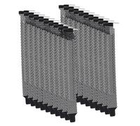 HIAKDOFT Cache D'emplacement Pci en Maille Métallique Noir, Bloc Châssis D'ordinateur, Ventilateur De Refroidissement, pour Boîtiers Matx Et ATX, 20 Pièces, Accessoires De Ventilation Pc Polyvalents