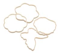 HIAKDOFT Cadres pour Éventail DIY Chinois 4 Pcs en Abs Solide, Formes Octogonale, Couronne, Fleur de Prunier, Kit Bricolage Mariage et Décoration Artisanale Traditionnelle