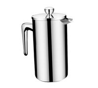 HIAKDOFT Cafetière Manuelle Acier Inoxydable Infuseur Thé et Café Résistant Chaleur Filtre Intégré pour Boissons Chaudes et Froides Usage Domestique Pratique