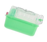 HIAKDOFT Cage à Hamster Château Transparente Bac Amovible Et Accessoires Biberon Et Roue d'exercice, Taille Petite, pour Hamsters Et Petits Rongeurs en Milieu Domestique