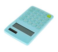 HIAKDOFT Calculatrice Portable Petite à Double Alimentation Solaire et Batterie Outil Apprentissage Mathématique avec Écran LCD Chiffres Design et Silencieuses pour Étudiants