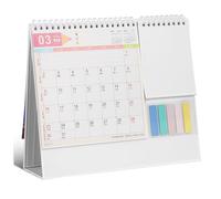 HIAKDOFT Calendrier de Bureau Papier à Retournement Planificateur Annuel avec Grand Format Construction Solide et Design Artistique pour Organisation et Rappel