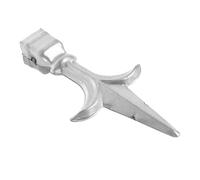 HIAKDOFT Capuchon de Poteau Décoratif Fer Galvanisé pour Clôture Finition Pointe de Lance Résistante Aux Intempéries pour Jardin Terrasse et Barrière de Protection