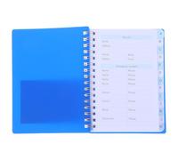 HIAKDOFT Carnet Mots de Passe Alphabétique à Spirale pour Seniors Manager Cahier Multifonction avec Index Rapide Papier Stable pour Notes et Gestion Sécurisée des Adresses Internet