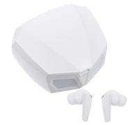 HIAKDOFT Casque sans Fil Gaming Stéréo avec Intelligente Écouteurs -Auriculaires Confortables Faible Latence Mains pour Appels et Musique Modèle Blanc