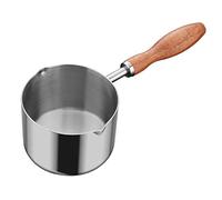 HIAKDOFT Casserole Acier Inoxydable avec Poignée Longue Ergonomique Petite Poêle Multifonction pour Cuisson Œufs Sauce et Lait Compatible Plaques Gaz et Induction Nettoyage Facile et Gain