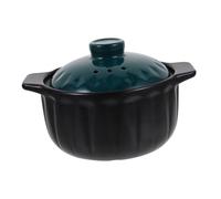 HIAKDOFT Casserole Céramique avec Fond Plat pour Cuisson Uniforme Pot à Soupe Sain sans Revêtement et Résistant pour Mijotés et Ragoûts Maison