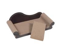 HIAKDOFT Cat Scratcher Lounge Forme de Canapé Papier Ondulé Chaise Longue Résistante Aux Griffures pour Chat Intérieur Protège Meubles Facile à Assembler Accessoire Décoratif pour Chat