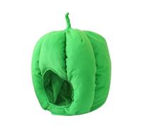 HIAKDOFT Chapeau Peluche Vert Forme de Piment Accessoire de Déguisement Confortable et Doux pour Fête Halloween Carnaval et Photobooth