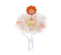 HIAKDOFT Chapeau pour Animal de Compagnie Orange XS Casquette Chat et Chien Décorative Accessoire Habillage pour Fête Costume Halloween et Portrait Familial