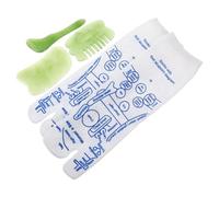 HIAKDOFT Chaussettes D’Acupression pour Femmes en Polyester Doux Kit de Massage des Pieds avec Bâtonnet de Réflexologie Fatigue Plantaire à Domicile au Travail Voyage